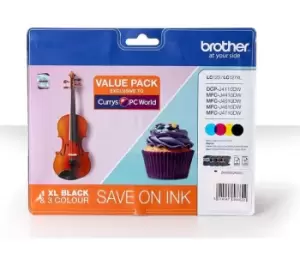 Image of Brother LC127XL Black & Tri Colour Ink Cartridge