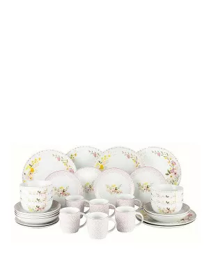 Image of Waterside 30 Piece Cottage Garden Dinner Set