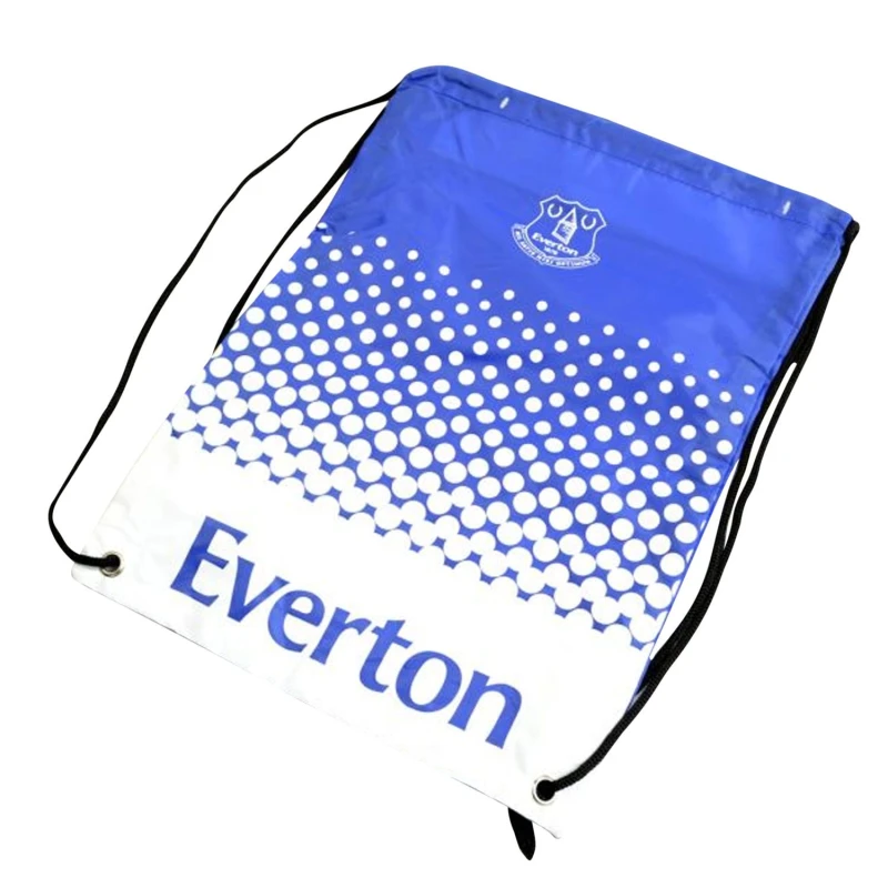 Image of Everton FC Mens Fade Drawstring Bag in Blue Blue Male