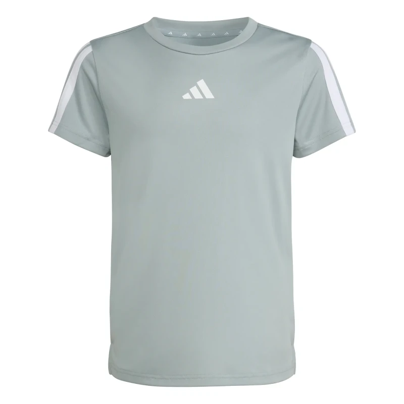 Image of Girl's jersey athletic top adidas Train Essentials 3 Stripes Vert Female 5/6 ans