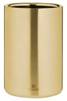 Image of Barware Double Wall Wine Cooler 1.3L Gold