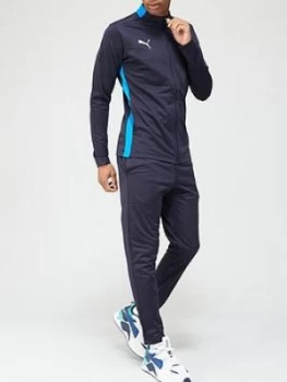 Puma Football Play Tracksuit - Navy, Size L, Men