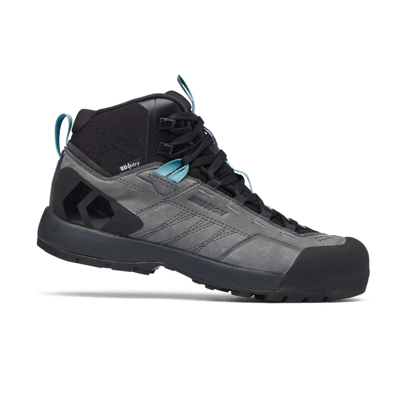 Image of Womens hiking Trainers Black Diamond Mission LTHR WP Aprch Gris Female 41