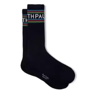 Image of PS PAUL SMITH Artist Logo 1 Pack Socks - Blue