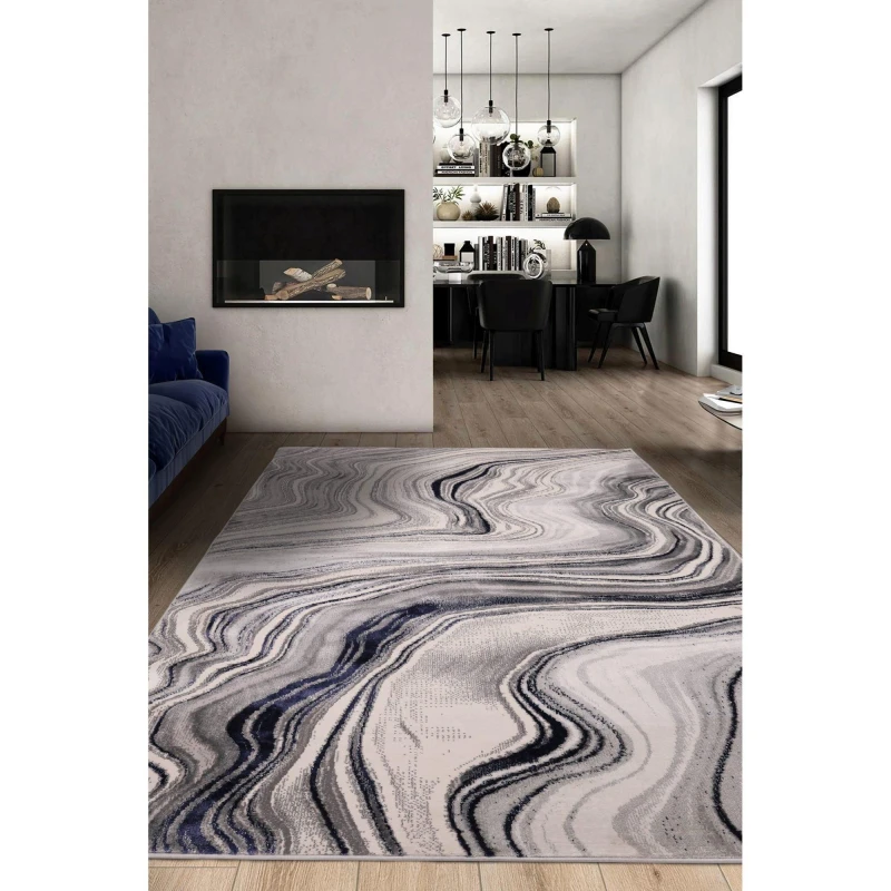 Image of Homemaker Dusk Watercolour Navy 160X230Cm Rug, Blue DUSKWARN160230