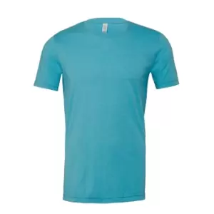Image of Bella + Canvas Adults Unisex Heather CVC T-Shirt (L) (Heather Aqua)