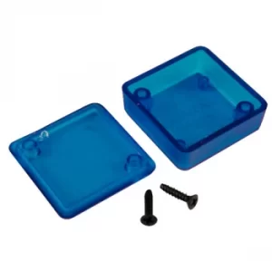 Image of Hammond 1551NTBU Miniature Plastic Enclosure 35 x 35 x 15 Transpar...