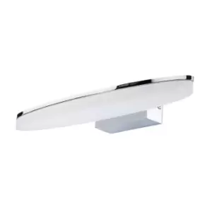 Image of Ola Wall Lamp 6W LED Oval 3000K IP44, 450lm, Polished Chrome/Frosted Acrylic, 3yrs Warranty