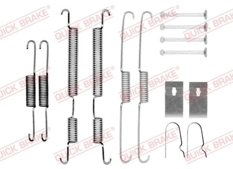 Image of QUICK BRAKE Brake shoe fitting kit QUICK BRAKE 105-0024