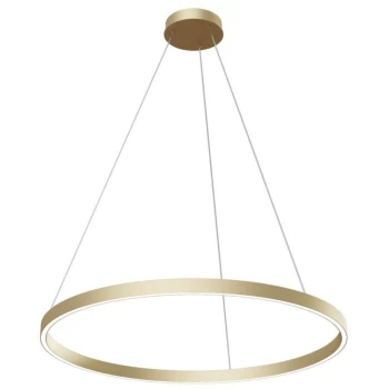 image of Maytoni Modern - Rim Modern Rim Integrated LED Brass Ring Pendant Ceiling Light