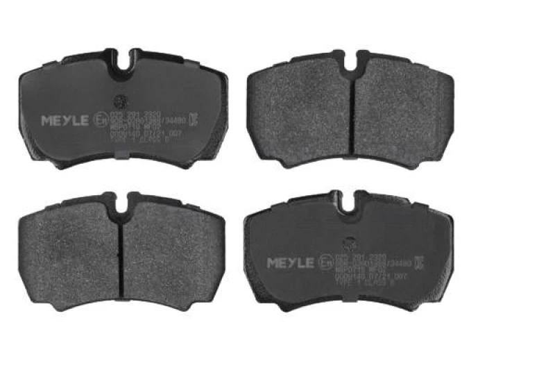 Image of MEYLE 025 291 2320 Brake pad set Rear Axle, excl. wear warning contact, Original Quality, with anti-squeak plate Brake Pad Set,disc brake (402)