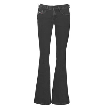 image of Diesel EBBEY womens Bootcut Jeans in Black - Sizes US 26 / 32,US 27 / 32,US 28 / 32,US 29 / 32,US 28 / 34,US 25 / 32,US 30 / 32,US 31 / 32,US 32 / 34,