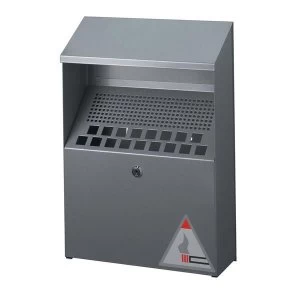 image of Durable 4 Litre Metal Wall Ashtray