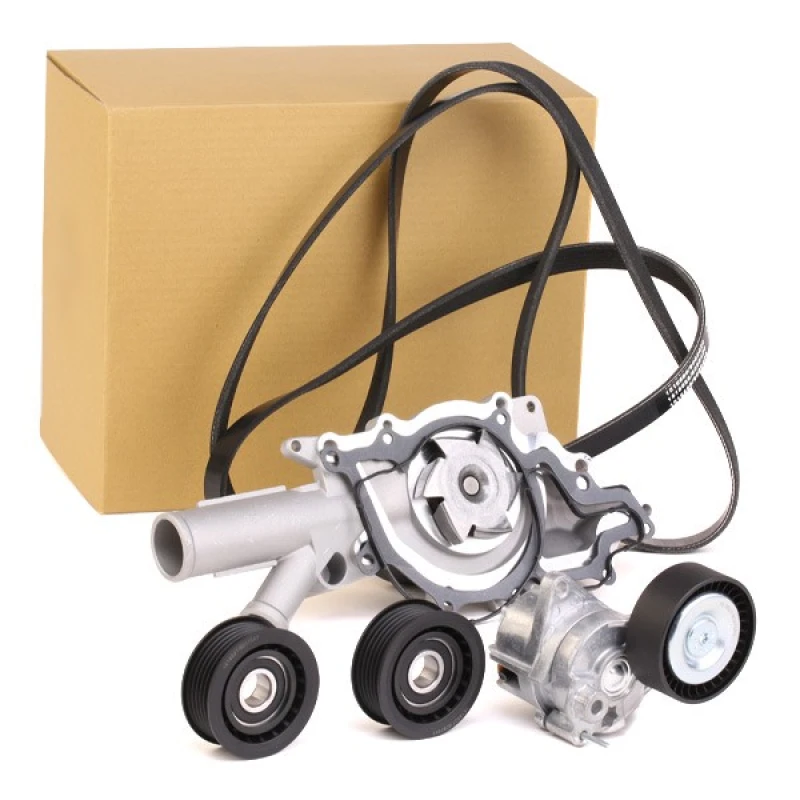 Image of RIDEX 4172P0011 Water Pump + V-Ribbed Belt Kit Water Pump + V-Ribbed Belt Kit (4172)