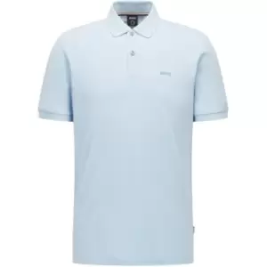 image of Hugo Boss Pallas Polo Shirt Light Pastel Blue