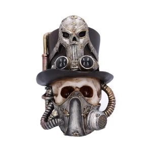 image of Breathe Easy Steampunk Skull Ornament