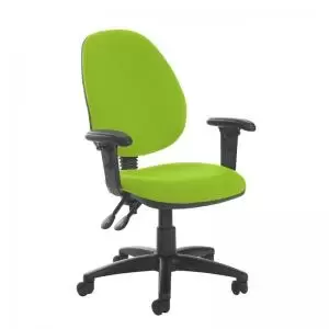 Image of Jota high back PCB operator chair with adjustable arms - Madura Green