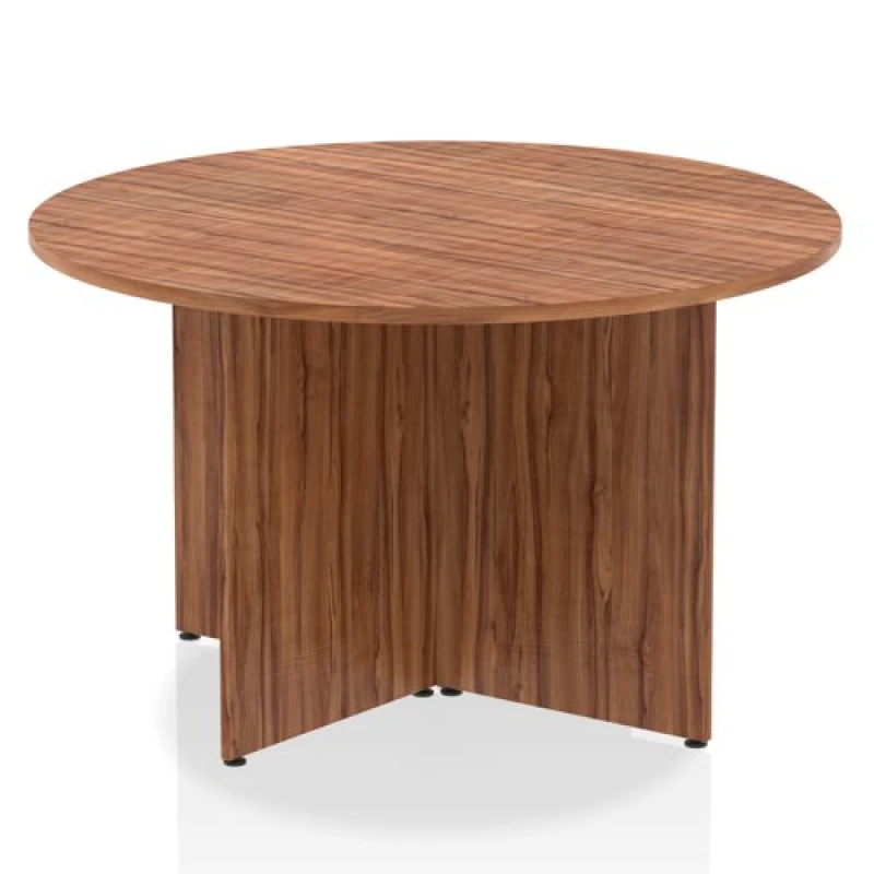 Image of Impulse Impulse 1200mm Round Table Walnut Top Arrowhead Leg MIRM1200WNT
