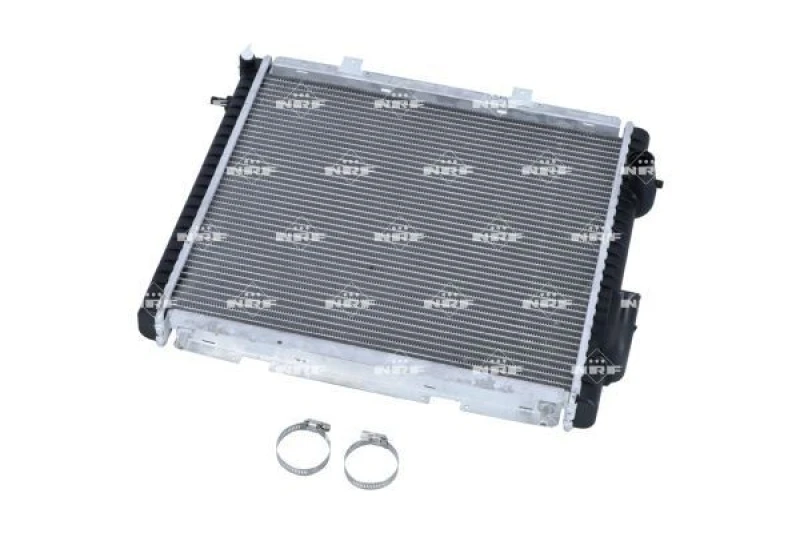 Image of NRF 507359 Engine radiator EASY FIT Brazed cooling fins, Aluminium, with mounting parts Aluminium Radiator,engine cooling (470)