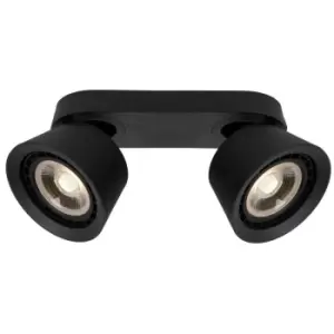 Image of Lucide TRIGONO - Twin Ceiling Spotlight - 2xES111 - Black
