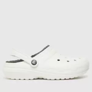 Image of Crocs Classic Lined Clog Sandals In White