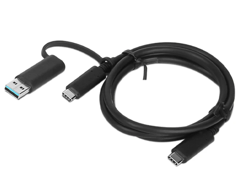 Image of Lenovo 03X7470 USB cable 1m USB A/USB C USB C Black