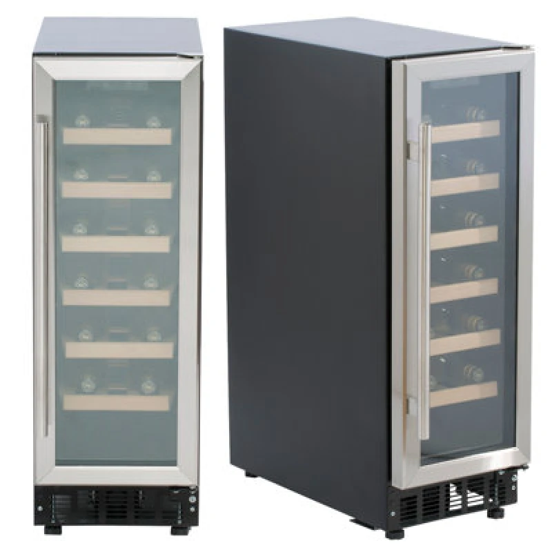 Image of SIA 59L Undercounter Wine Cooler Fridge - WC30SS Silver