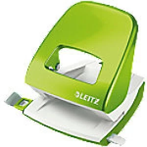 Image of Leitz 2 Hole Punch WOW NeXXt 5008 Green 30 Sheets