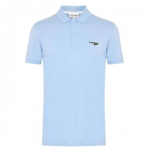 image of Lacoste Script Polo Shirt - Blue HBP