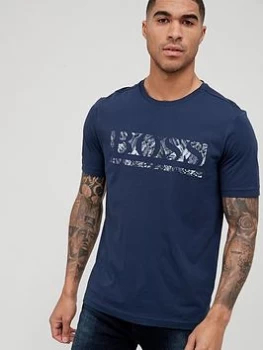 Image of Hugo Boss 1 Large Logo Navy Size XL Men T-Shirt
