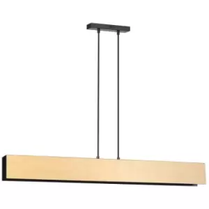 Image of Emibig Carlo Black Bar Pendant Ceiling Light 4x E27