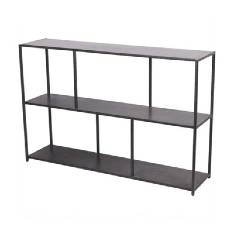 Image of Buttercup Farm Brooks Console Table Mottled - Iron - L30.5 X W122 X H80.7cm - Charcoal Black