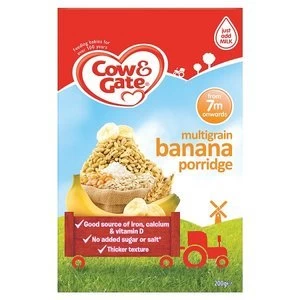 image of Cow and Gate 7m+ Multigrain Banana Porridge 200g