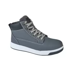 Image of Grafters Mens Toe Capped Safety Trainer Boots (10.5 UK) (Grey)