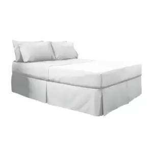Image of Belledorm Easy Fit Pleated Platform Valance (Double) (White)