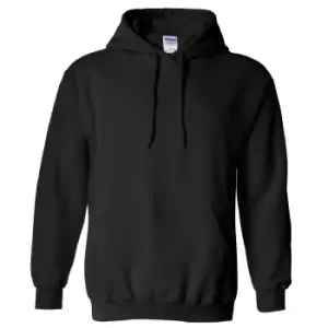 image of Gildan Heavy Blend Adult Unisex Hooded Sweatshirt / Hoodie (2XL) (Black)