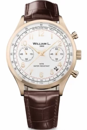 image of Mens William L 1985 Vintage Chrono Chronograph Watch WLOR01BCORCM