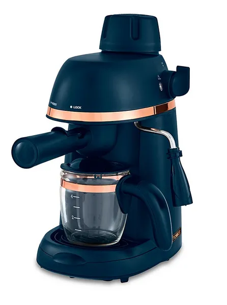 Image of Tower Cavaletto Midnight Blue 4 Cup Espresso T13014MB Coffee Maker