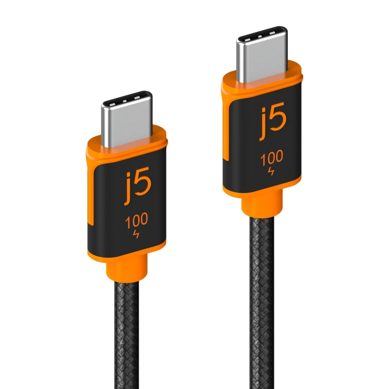 Image of j5 create j5create JUCX25L18 USB-C 100W Sync & Charge Cable (1.8 m / 5.9 ft.) JUCX25L18-N