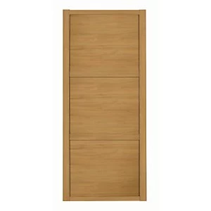 image of Spacepro 3 Panel Shaker Oak Frame Oak Door - 914mm