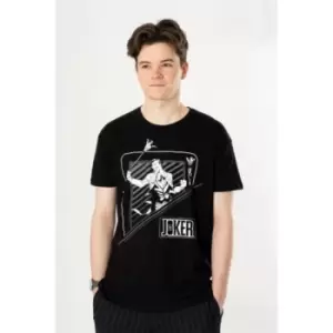 Image of Joker Black Playing Card Unisex T-Shirt Ex Ex Large
