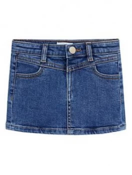 image of Mango Baby Girls Denim Skirt - Blue