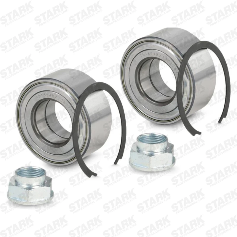 Image of STARK SKWB-0181492 Wheel bearing kit Front Axle, Contains two wheel bearing sets Wheel Bearing Kit (654)