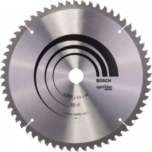 image of Bosch Optiline Wood Cutting Mitre Saw Blade 305mm 60T 30mm