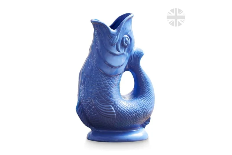 Image of Tower Tower Fish Jug, Handcrafted from Earthenware, Iconic UK Heritage, Made in Stoke-on-Trent, 0.6L, Sea Blue Size: 1 Pack Blue 1 Pack Unisex 50567