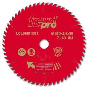 Image of Freud LCL6M Trim Circular Saw Blade 260mm 60T 30mm