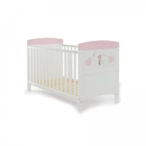 image of Obaby Minnie Mouse Hearts Cot Bed