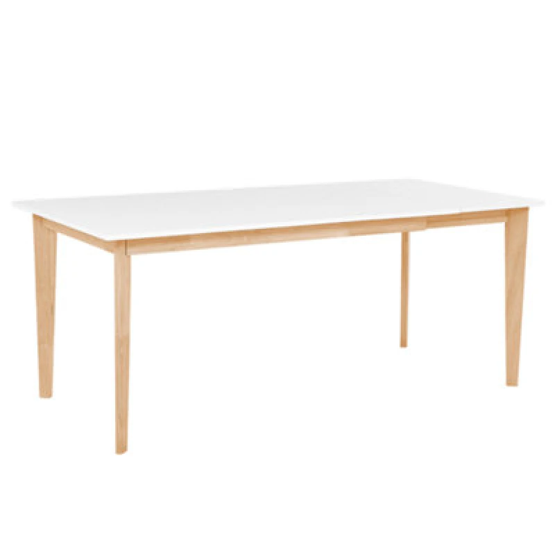 Image of Beliani Extending Dining Table Sola White 140/180 Cm 90 Cm