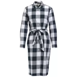 Image of Barbour Womens Tern Check Dress Navy Check 12
