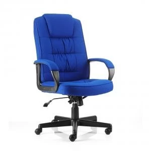 image of Trexus Moore Executive Chair With Arms Fabric Blue Ref EX000044